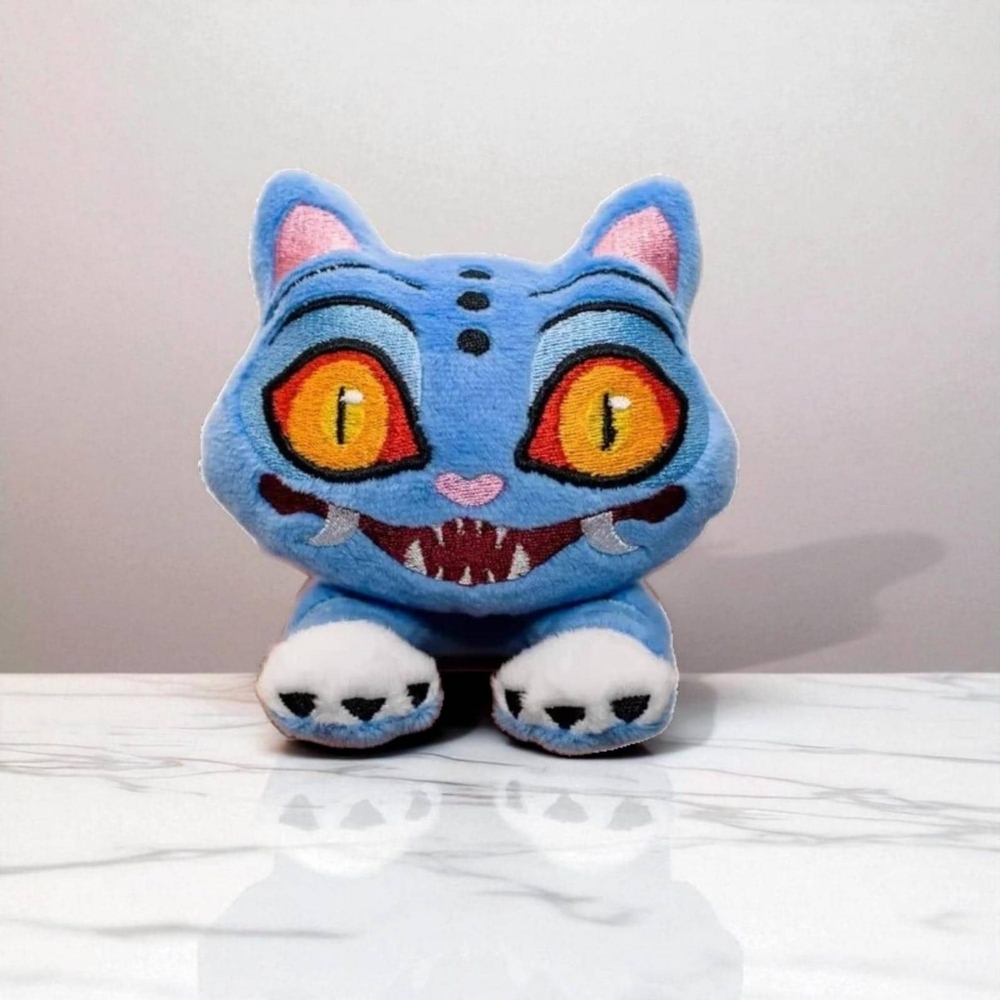 K-Pop Demon Hunters Plush Derpy Blue Tiger Stuffed Animal Kpop Christmas Gift - Picture 3 of 12